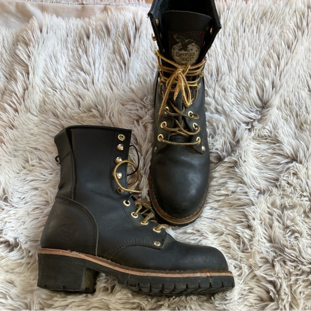 Women’s 8/Men’s 6 Georgia Steel Toe Boots
